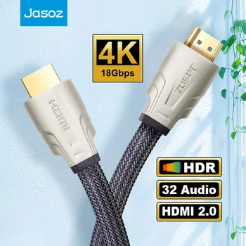 Jasoz HDMI Кабел 4K 60 Hz Версия 2.0 аудио кабел Превключвател Адаптер с Висока Скорост 18 Gbit / с HDR 3D за Xiaomi PS4 HD TV Box