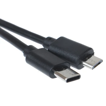 1бр 30 см Тип-C (USB-C) за Micro USB Мъжки Синхронизация Зареждане OTG Зарядно Устройство Кабел за Захранващ Адаптер