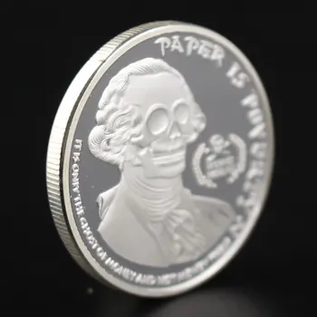 Хартия-Това е Бедността, Противостоящая Тиранията, на Лечебното Свобода са подбрани Сувенирни монети Със сребърно покритие, Възпоменателна монета Масона