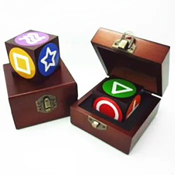 Ental Cube 2 Фокус Цветово Предсказване На Символ На Костите Дистанционно Управление Magic Магьосникът Близък План На Илюзията Ментализм Трикове Подпори
