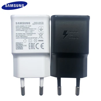 Оригинално Бързо Зарядно устройство Samsung 9V1.67A Адаптер EU Plug 100 см Кабел 3A Тип C за Galaxy S10 s10e plus lite S8 S9 Plus Забележка 8 9