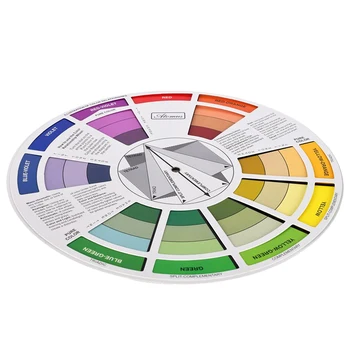 Професионална книжка за Оцветяване Ръководство За Избор на Цветове на Цветното Колело Диаграма Смесване на Цветове Хартиена карта луксозно обзаведен офис Дизайн за Инструмент За Смесване е 9.25 инча