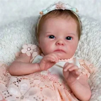 Комплект Tink Bebe Reborn Baby Doll Комплект Нежно Докосване Дете Небоядисана Непълни Празни Подробности за Кукли направи си САМ За Бебето 16 Инча Мухъл В Продажба