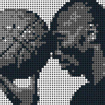24-аз баскетболна суперзвезда Пиксел-арт боя градивните елементи на черна Мамба Мозайка Пиксел-арт фигура декор на стената детски играчки