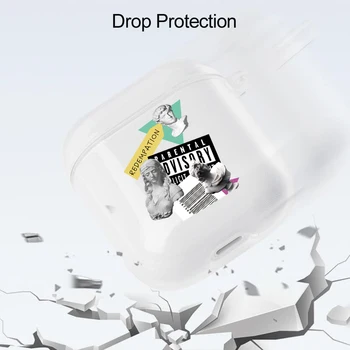 Меки Прозрачни калъфи TPU за Apple Airpods 1/2 3 INS Мода за момчета и момичета, Ретро Издател Bluetooth Калъф за слушалки за Air Шушулките Pro Box Чанти