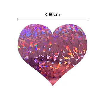 1,5-инчов Холограма Лазерни Сърдечни Етикети за 