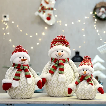 Лос Коледни Кукли Коледна Украса за Дома Прибиращ Постоянна Играчка, Подарък за Рожден Ден за децата от Дядо Коледа, Снежен човек