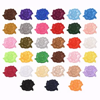 33 цвят на роза серия лого Лепенки за ютия Облекло Якета САМ да Шият Дъска за Бродерия Кръпка шапка, Тениски, значки