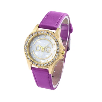 Relojes mujer 2020 Луксозна марка DqG Дамски часовници Индивидуалност романтична звезден усмивка Ръчни часовници с кристали Дамски часовник