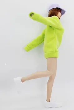 1/6 Мащаба на Женската Фигура Модерен Пуловер Пуловер Блузи с дълъг ръкав на Палтото Модел на Дрехи за тялото 12 инча