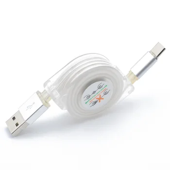 USB3.1Type-C цветни светоизлучающий алуминиева телескопична кабел за предаване на данни и за зареждане на смартфон P9 P10