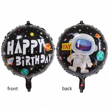 Космическа парти Астронавт Ракета, кораб, балон от фолио Galaxy/Слънчева система парти Деца момче Декор на рожден Ден латексный балон