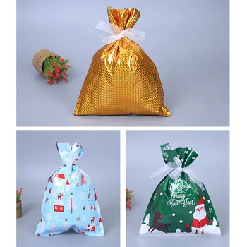 1x Големи Коледни торбички Множество обвивка на съвсем малък Подарък чанта за партита във Великобритания, Коледни чорапи, Коледни украси за Дядо Коледа