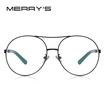 MERRYS ДИЗАЙН на Мъжки/Женски Модни Очила в Кръгла Оптични Рамки за Очила S2067