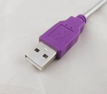 1бр USB 2.0 A Мъжки към Micro USB 5-пинов Щепсел Разклонител Гъвкава Метална Поставка Кабел 15 см