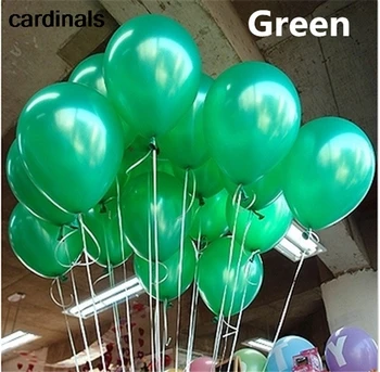 20pcs 10 инча Зелен Добро Качество Латексный Балон Надуваеми Балони Сватбена Украса за парти по случай рождения Ден на балони Подарък Топки
