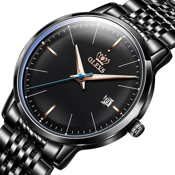 OLEVS Нов модерен мъжки часовник Автоматично механични с японски механизъм от неръждаема стомана в Луксозна рокля Бизнес за мъже reloj hombre