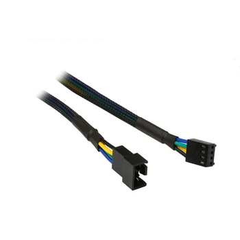 Y-кабел за PWM 4-пинов кабел за Удължаване на вентилатора с дълъг ръкав Кабели Хъб дънна Платка Процесор 4-пинов 2 3 4-пинов 4-пинов охладител или 3-пинов газа
