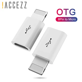!Адаптер ACCEZZ OTG Кабел Micro USB КЪМ Преобразувател Осветление За Apple iphone 5 6 7 X 8 Plus XS MAX XR Конектор За Зареждане И Синхронизация на Данни