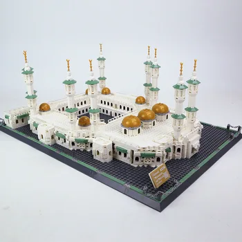 Градска архитектура от Саудитска Арабия Голямата Джамия от Прости Модели на Градивните елементи на Храма на Замъка Църква Тухли Строителни Играчки