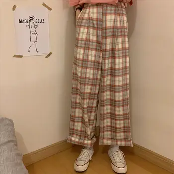 панталони женски y2k 2021 нов корейски модерен стил vintage широки широки панталони kawaii плюс размер с висока талия кибер голям естетически втори клоун