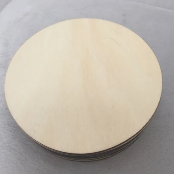 дървени влакчета с кръгла форма, с диаметър 10 см, дървени влакчета, кръгли подложки