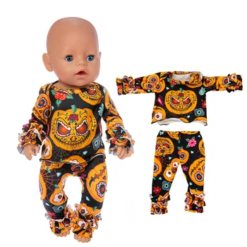 2019 Нов костюм за Хелоуин, дрехи за кукли, подходящ за 43 см, дрехи за кукли, аксесоари за кукли преродения