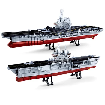 Слубан момче момиче военен кораб на военноморските лодка комплекти строителен комплект блокове на детски играчки тухла самолетоносач САМ армейски военен кораб, подводница