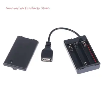 Отделението Отделение 3*AAA С USB Порт За Комплект Led Подсветка Строителството на Блока С Ключа На