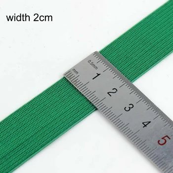 2 м/лот 20 мм Цветни плоски странични дъвка за шиене, аксесоари за сватба облекло еластична лента за 