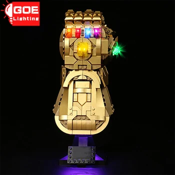 Марка GOELIGHTING LED Комплект За Lego 76191 За Безкрайни Ръкавици Танос Строителни Блокове, Определени Лампи Играчка(Само Група Осветление)