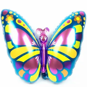 1 бр./ лот 40*80 см надуваеми въздушни животни пеперуда фолио карикатура балон аксесоари за парти по случай рождения ден на балони детска играчка