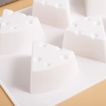 8 Дупки 3D Форма на Сирене Силиконова Форма на Мус Торта с Шоколад Скърпвам Десерт Сладкарски Принадлежности За Печене Инструменти За украса на тортата