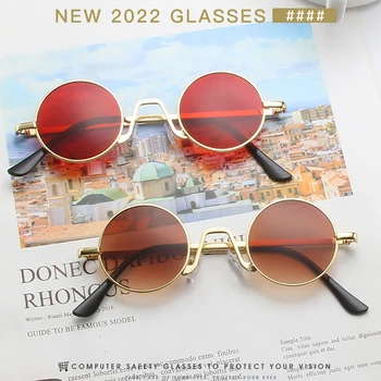 Yoovos 2022 Слънчеви очила Woemn Кръгли Слънчеви очила Woemn Марка дизайнер на Дамски Слънчеви очила Vintage слънчеви очила Вечерни дамски слънчеви очила