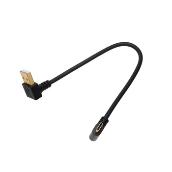 25 см USB Type C-Къс Кабел За зареждане на Лакътя 90 Градуса C USB Кабел Micro USB 2A Бързо Зареждане