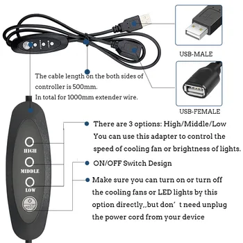 5 В USB на рутера Фен ТВ-бокс Охладител 80 мм на 92 мм, 120 мм на 240 мм PC САМ Охладител С винтове Защитна мрежа Безшумен Настолен вентилатор