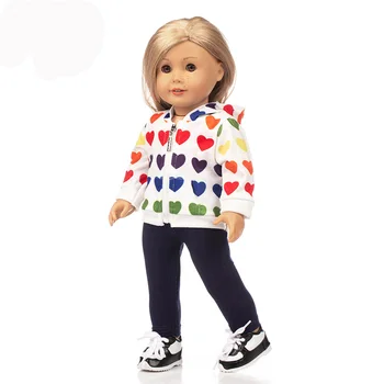 2020 Гореща разпродажба new Baby born е Подходящ за 18-инчовата американската кукла og Момиче Облекло Палто 43 см кукла Костюм Ежедневни тоалети играчки, дрехи