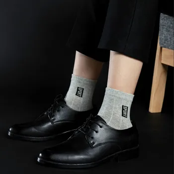 10 Двойки/опаковане. Мъжки чорапи Памук дишащи абсорбиращи потта Тънки Летни есенни черни чорапи за глезените Дезодорант, Чорапи за бизнес рокля