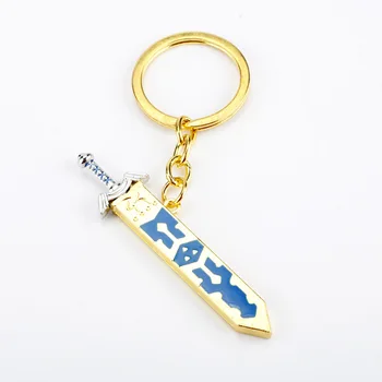 Игра Zelda Ключодържател Метален Ключодържател за мъже Ключ от колата Дамска чанта с Висулка Меч в небето Cosplay Ключодържател Модни бижута подаръци