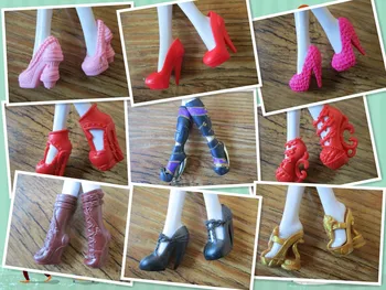 красиви обувки на средно училище за чудовища Обувки за кукли много видове подаръци за момичета