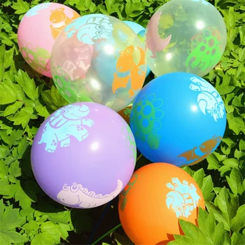 10шт 12 инча динозавър балони 1-ви рожден ден надуваем гелиевый балон за душата на дете момче украса за рожден ден на деца globos