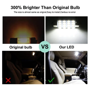 Комплект Led Лампи за Вътрешно Осветление За Audi Q3 8U Q5 8R SQ5 Q7 4L Авто LED Купол За Четене Лампа Багажника на Колата Canbus Без Грешки