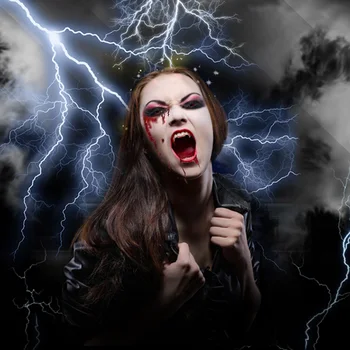 Хелоуин Смола Вампир Протези Дяволът Зомбита Зъб Хелоуин, Маскарад Творчески Подпори На Ужасите Фестивал Парти Направи Си Сам Украса