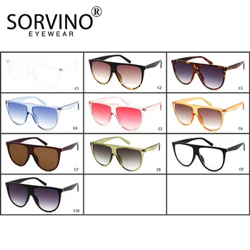Извънгабаритни квадратни слънчеви очила Дамски Маркови Дизайнерски Реколта градиентные лещи Модерни дамски слънчеви очила с плосък покрив UV400 нюанси