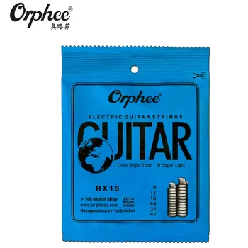 Orphee RX15 009-042 Струни за електрическа китара Низ от никелевого Сплав Суперлегкое Опъване на Китара Аксесоари