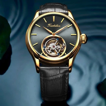 Модни Истински механични часовници с турбийоном Мъжки 2020 Оригинални Луксозни Бизнес-часовник с турбийоном и скелетоном Сапфировые часовници За мъже