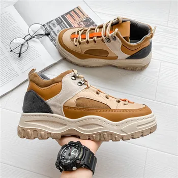 2021 Есен Нов стил Японски и корейски Тенденция Стара Мъжки обувки Ежедневни спортни обувки за дебела подметка Мъжки модни мъжки обувки