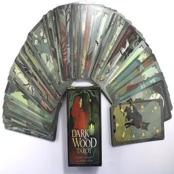 Гореща продажба на Карти Таро с Висока Разделителна способност, са Произведени В Завода, Благородна Игра За Гадаене На Английски Език За Партита-Таро От Тъмно Дърво