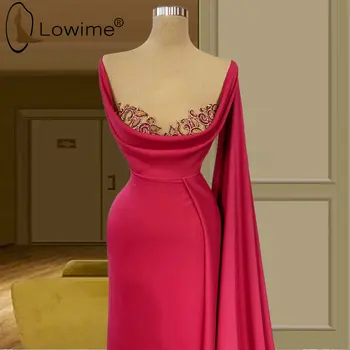 Прости дълга права вечерна рокля цвят Фуксия Вечерни сатенени вечерни рокли за бала Robe De Soiree Abendkleider 2021
