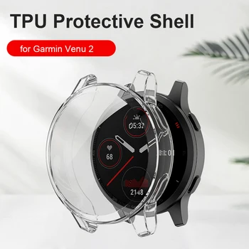 Защитно Защитна Рамка с Пълно Покритие Защитно Фолио, Защитно Фолио Мек Калъф за Часовници на Garmin Venu 2/Vivoactive 4